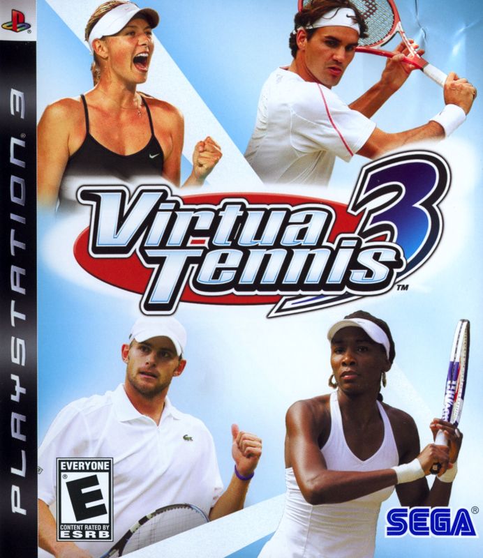Virtua Tennis 3 box art for Playstation 3